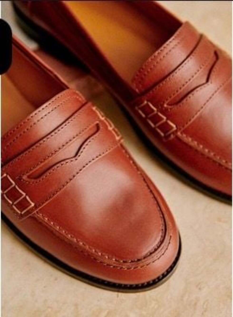 André Loafers - Natural Heritage Leather - Sézane,